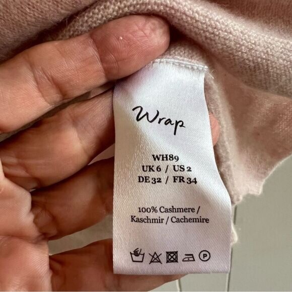 Wrap London Pink Cashmere Hooded Sweater - Picture 4 of 11